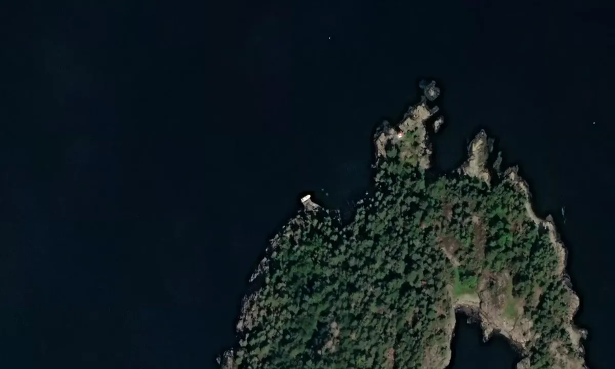 Flyfoto av Ramsvikholmen Nord