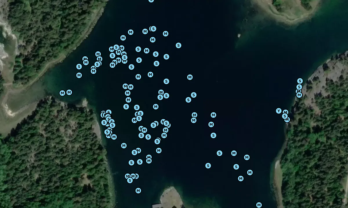 Satelite image of Rånö hamn