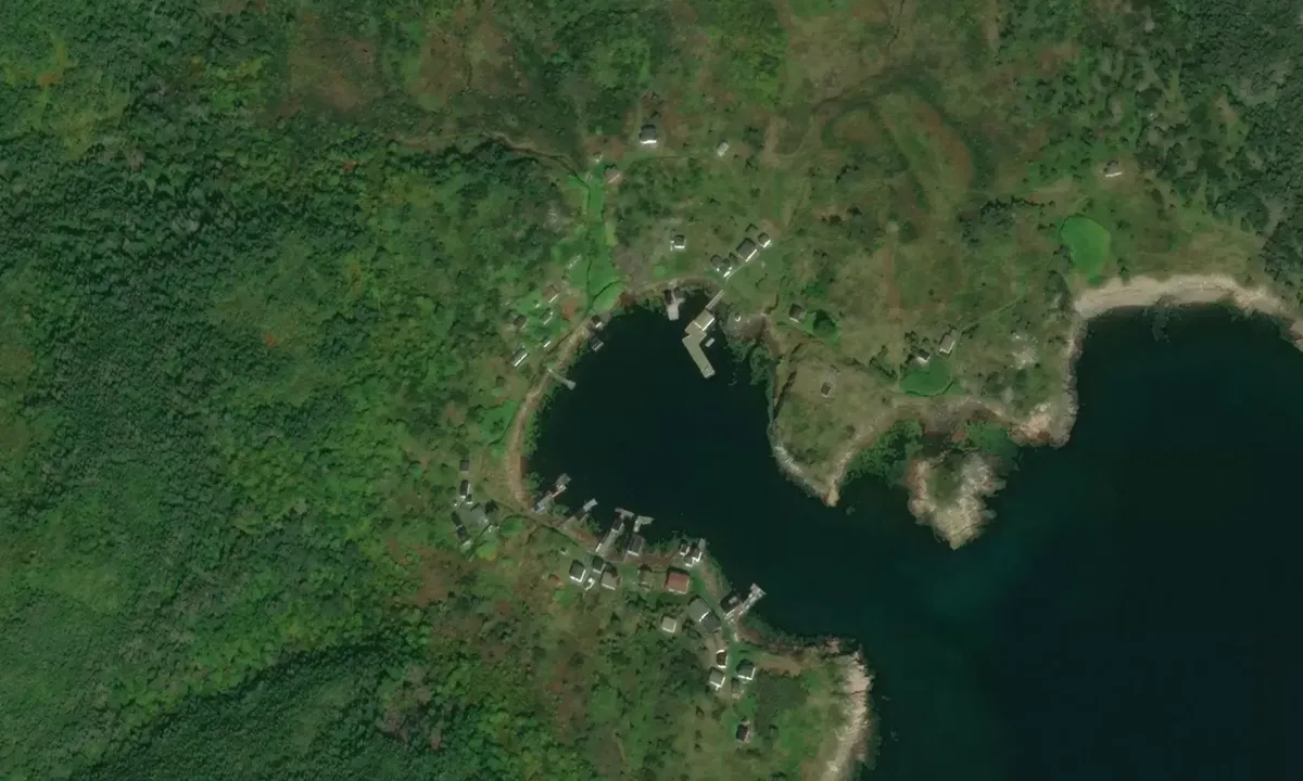 Satelite image of Red Island Harbour