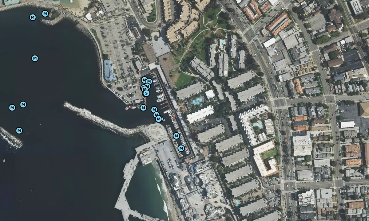 Satelite image of Redondo Beach Marina - Los Angeles