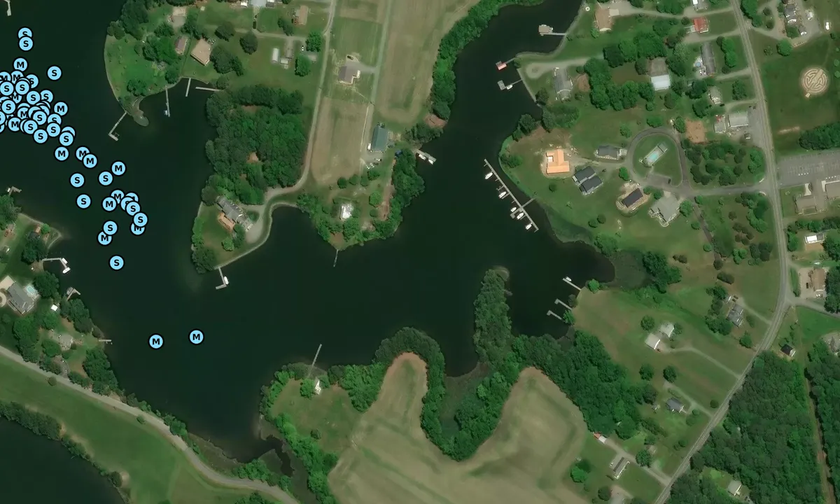 Satelite image of Reedville Creek