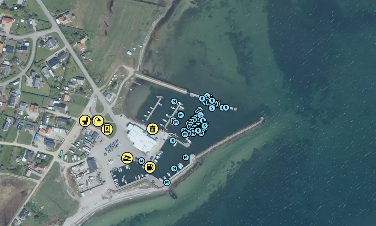 Satelite image of Reersø Fiskeri og lystbådehavn