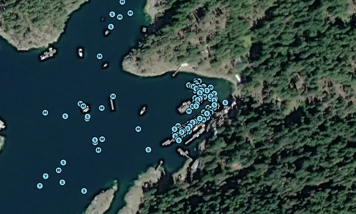 Satelite image of Refuge Cove