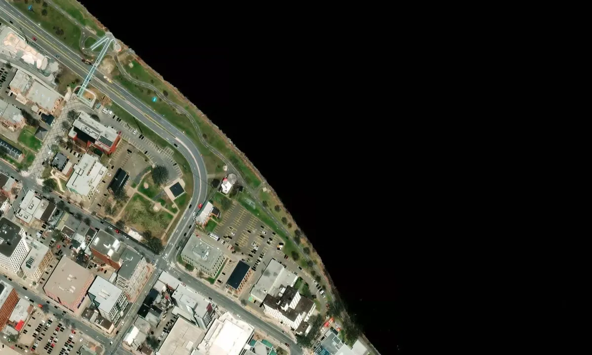 Satelite image of Regent Street Wharf Mooring Facility