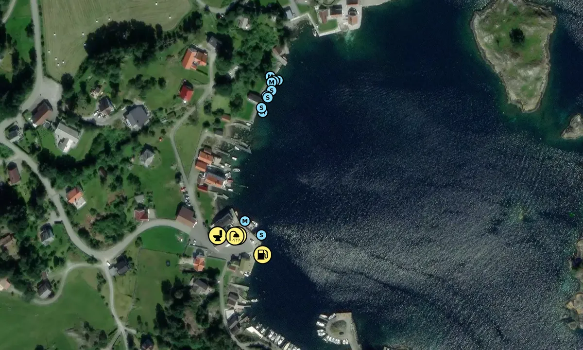 Satelite image of Reilstad Brygge