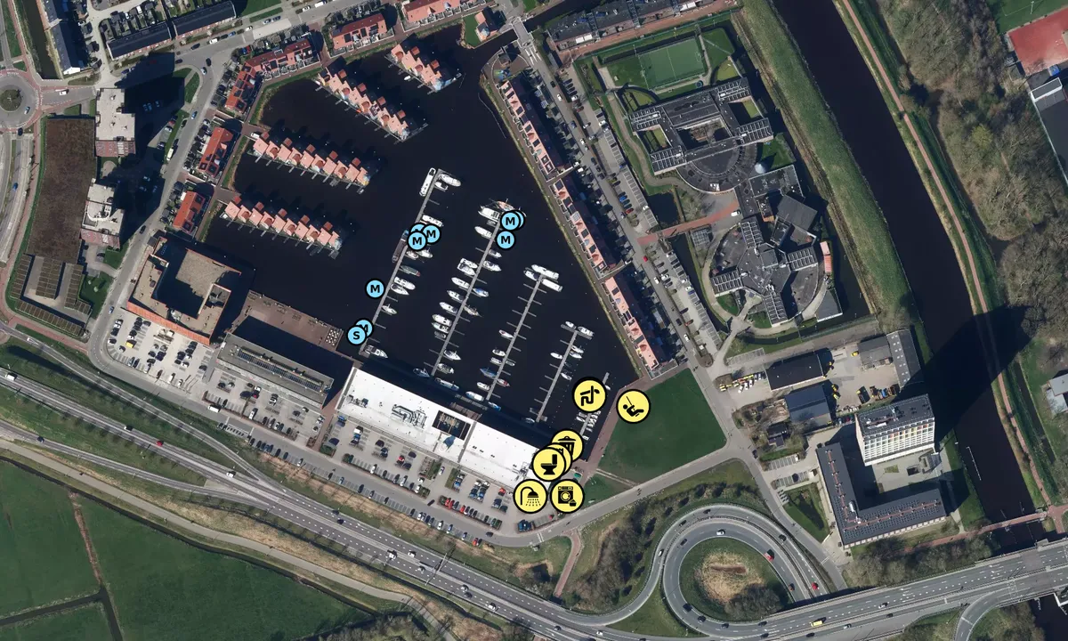 Satelite image of Reitdiephaven marina