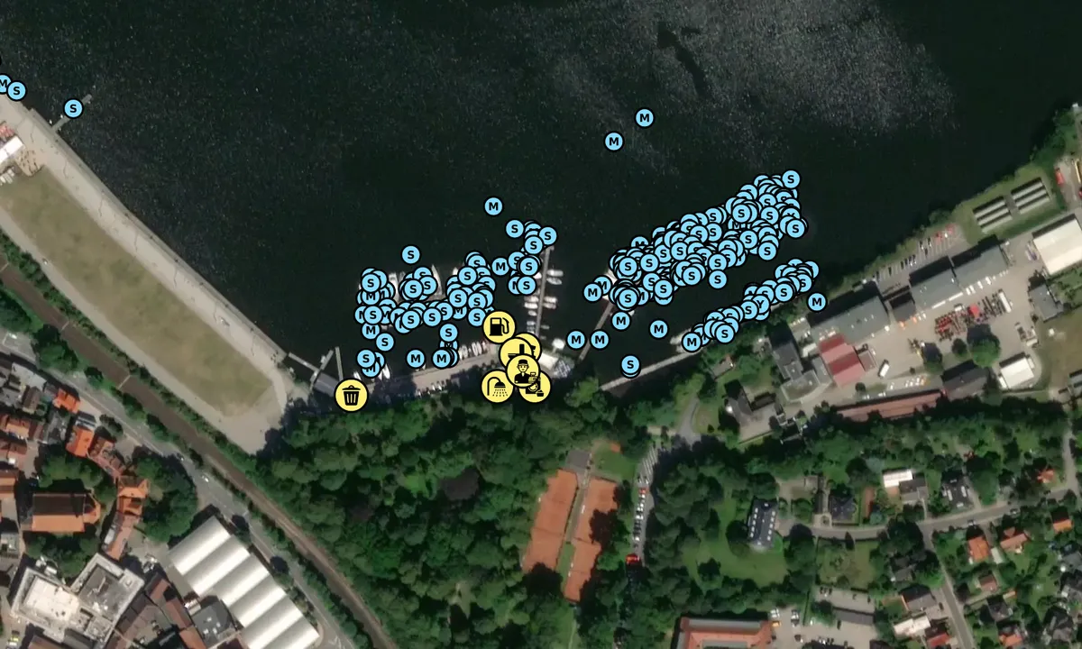 Satelite image of Rendsburg Marina