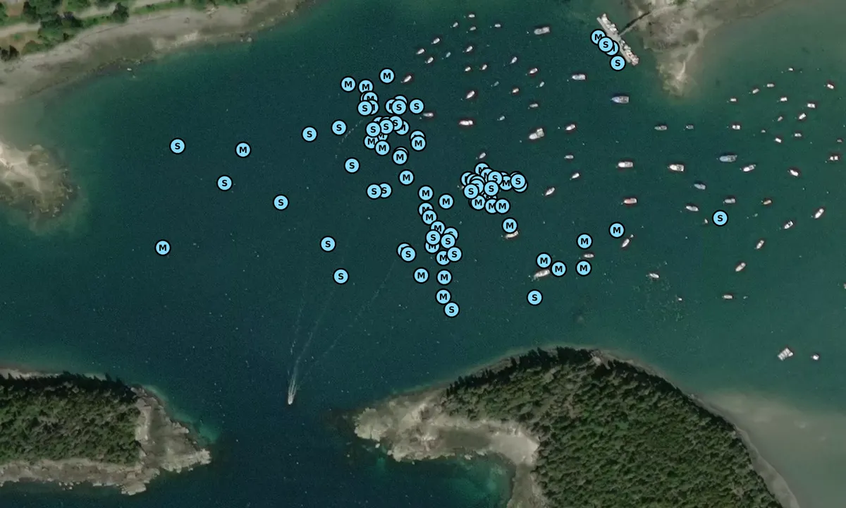 Satelite image of Rental Mooring