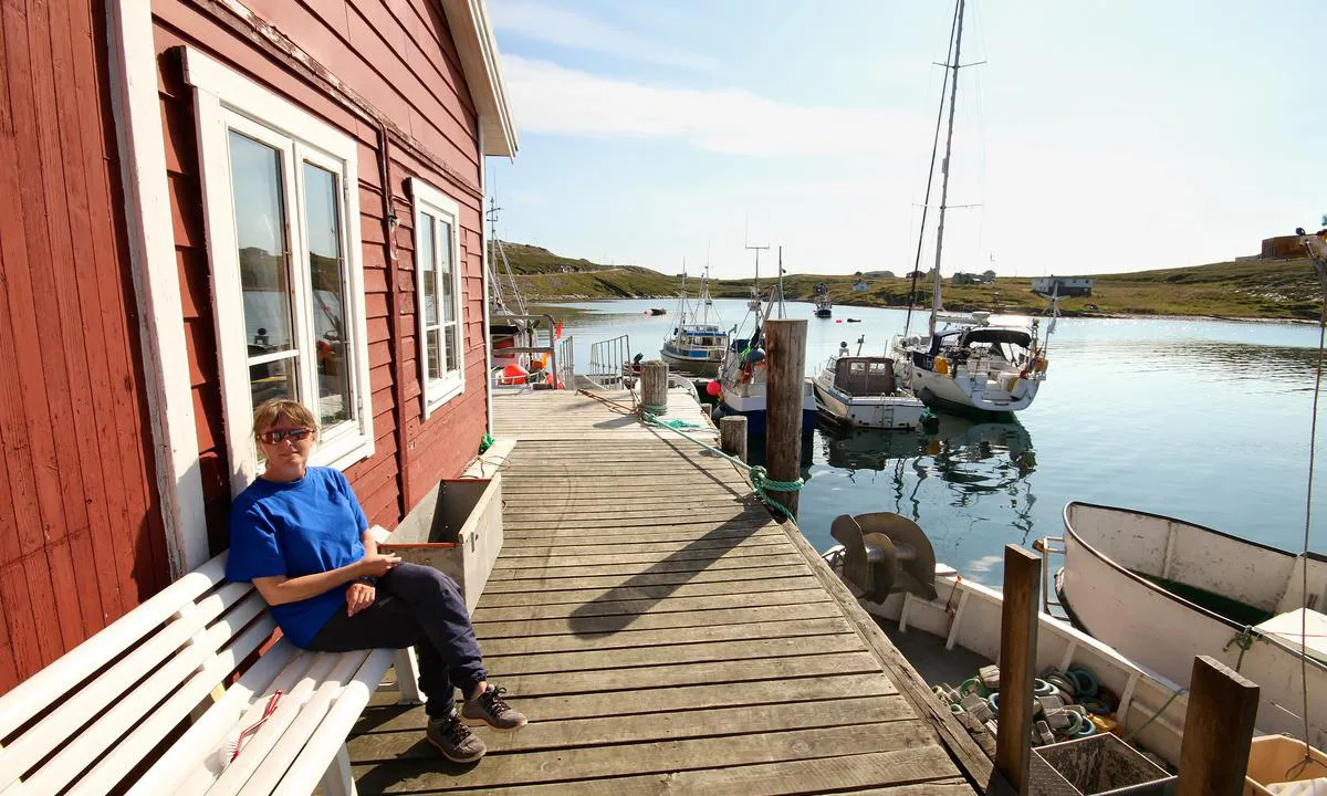 Lite med gjesteplasser i Repvåg, men er det plass kan man ligge på enden av flytebryggen.