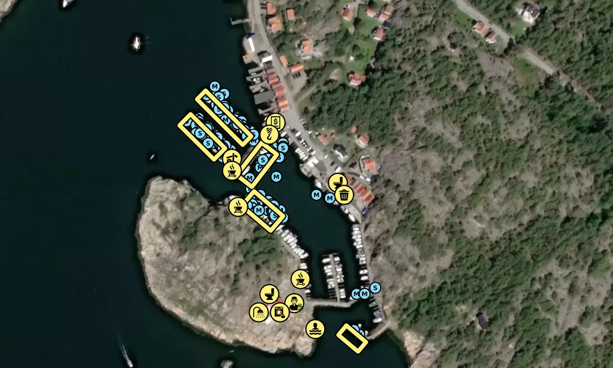 Satelite image of Resö Gästhamn