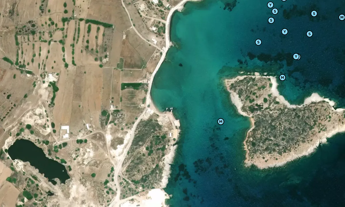 Satelite image of restau Kimolos