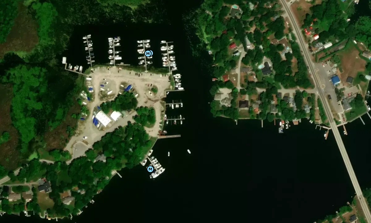 Satelite image of Rideau Ferry Harbour