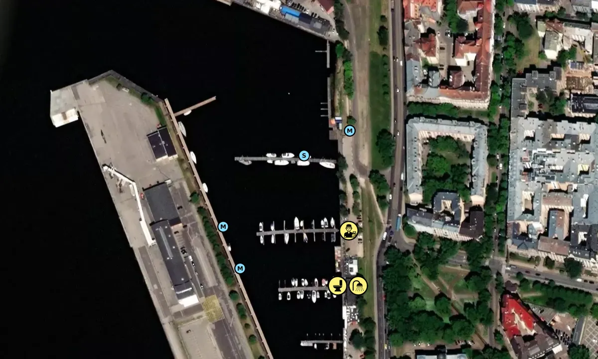 Satelite image of Riga Yacht Center - Andrejosta