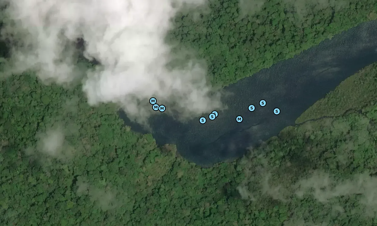 Satelite image of Rio Chagres