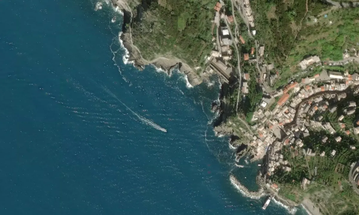 Flyfoto av Riomaggiore