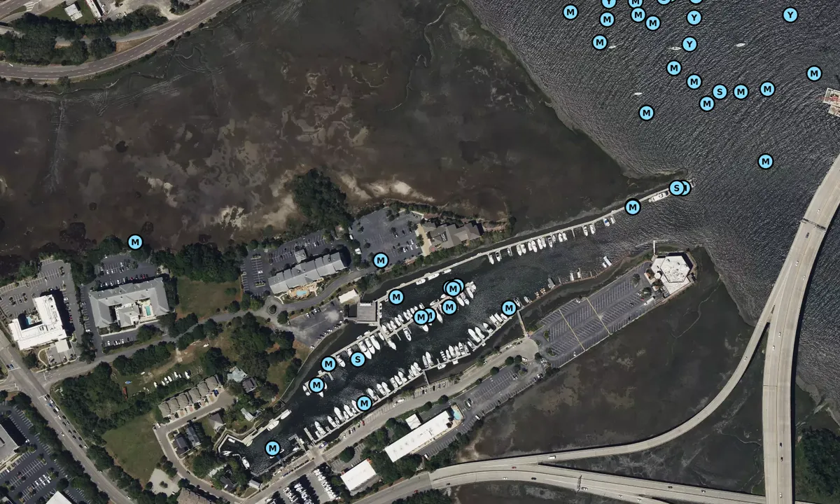 Satelite image of Ripley Light Yacht Club - Charleston