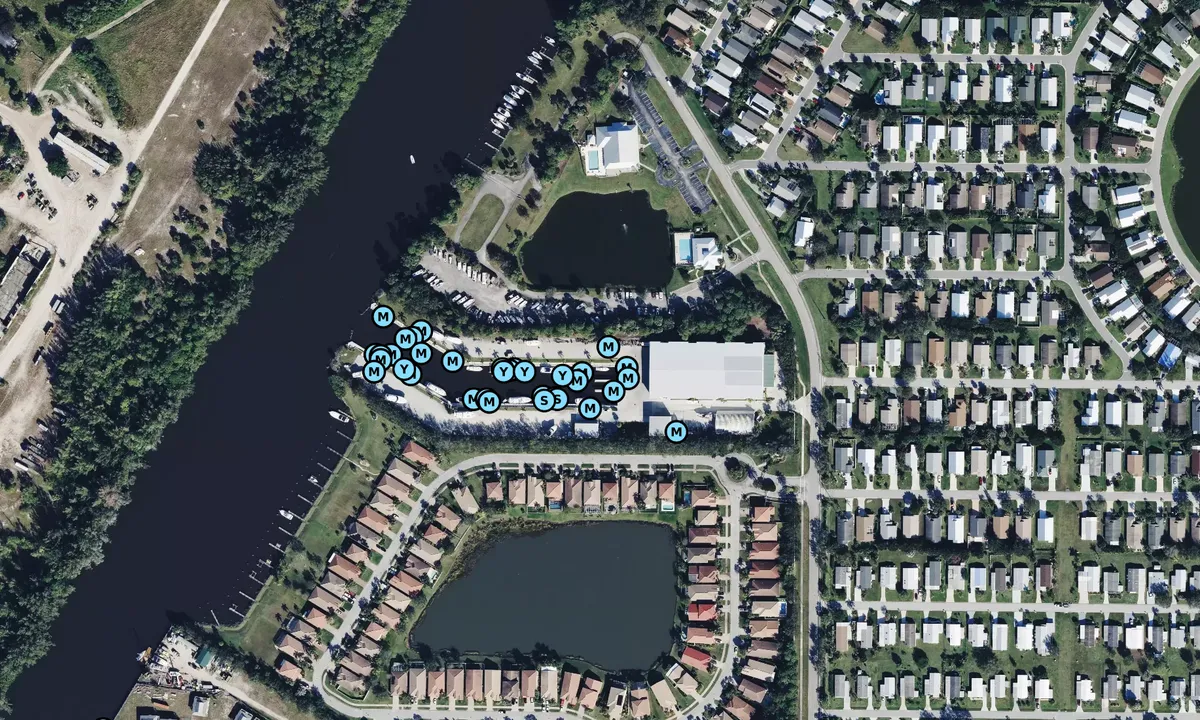 Satelite image of River Forest Yachting Center - Stuart