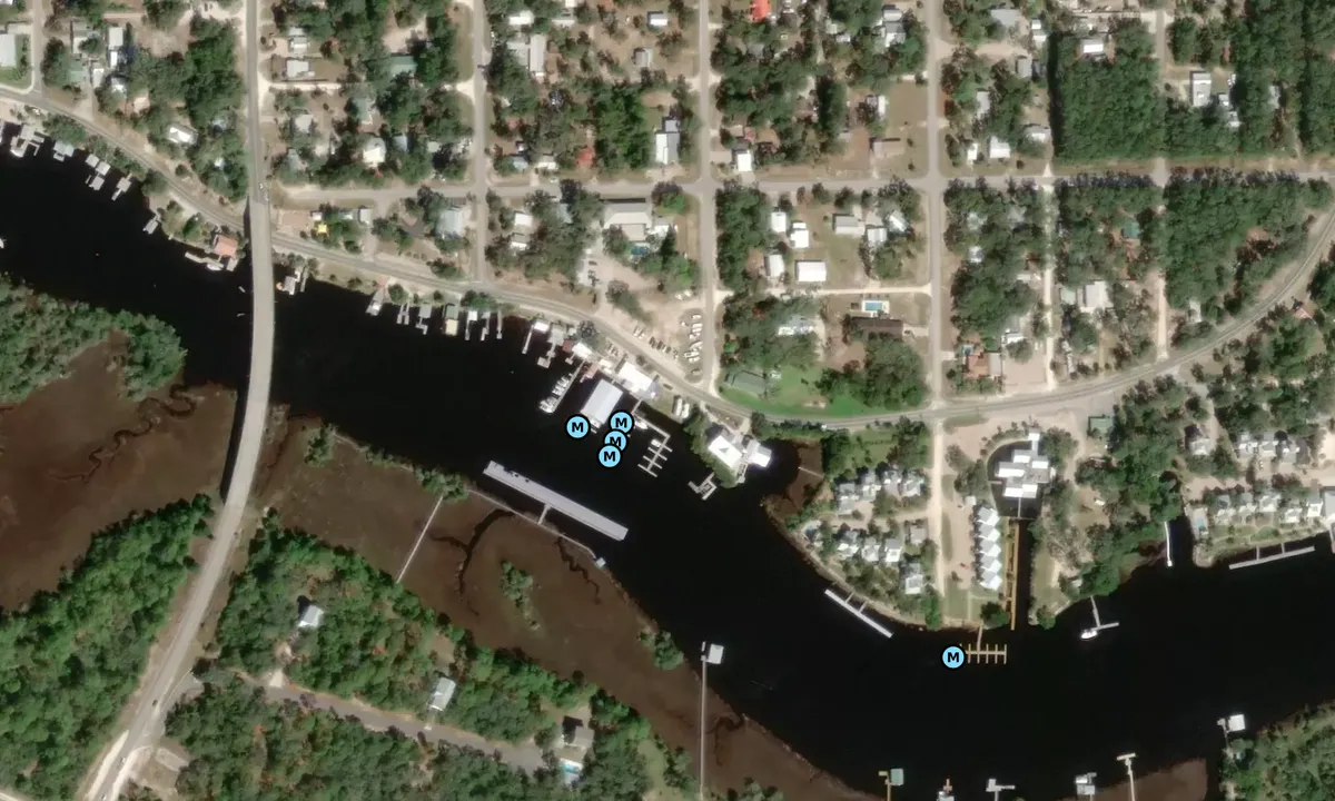 Satelite image of River Haven Marina and Motel