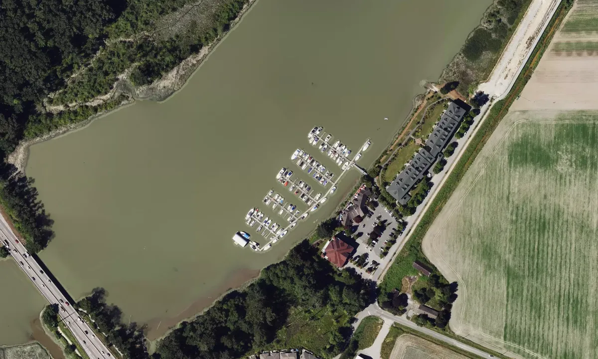 Satelite image of River House Marina