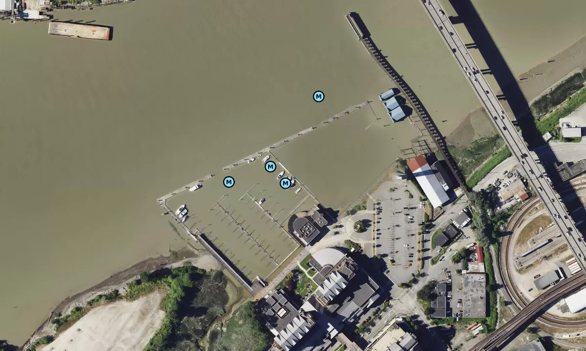 Satelite image of River Rock Casino and Resort Marina