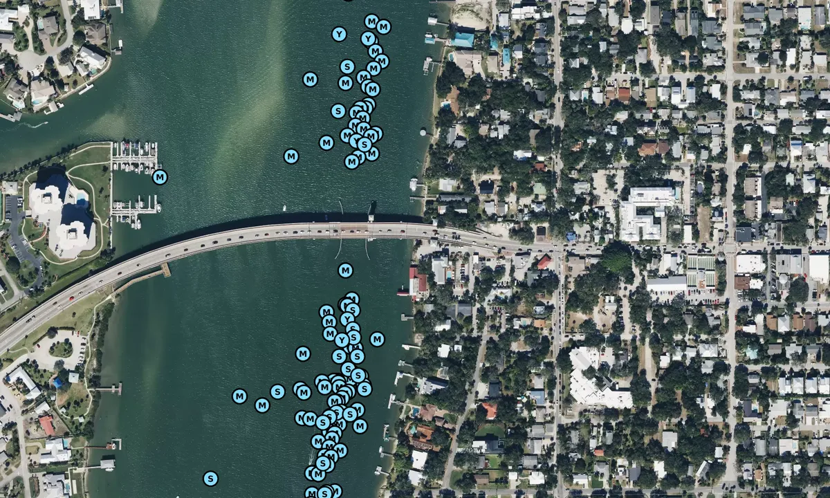 Satelite image of Riverview Hotel and Marina