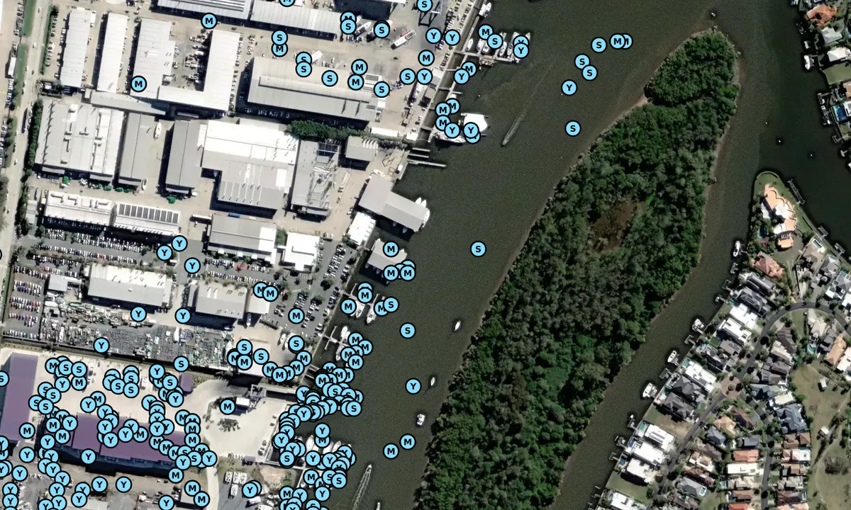 Satelite image of Riviera Motor Launch Factoty