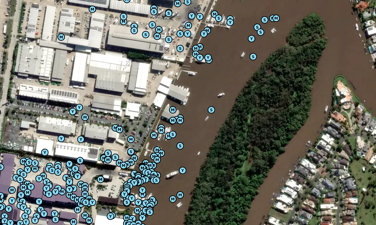 Satelite image of Riviera Motor Launch Factoty