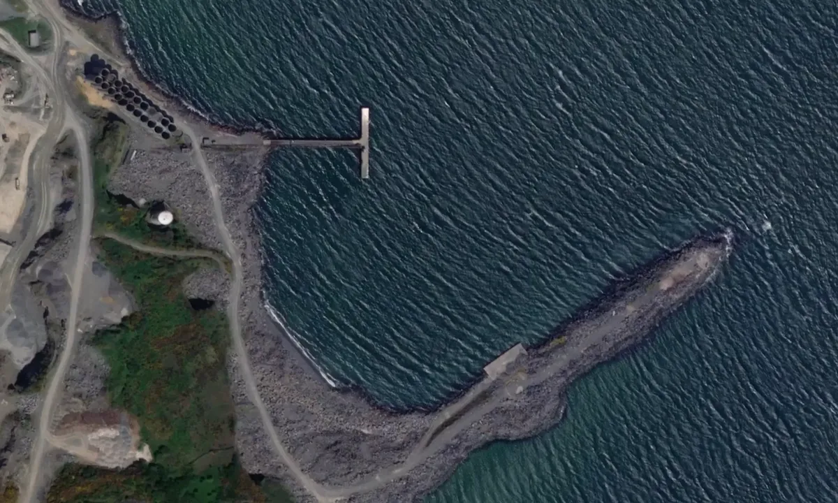 Flyfoto av Roadstone Bay