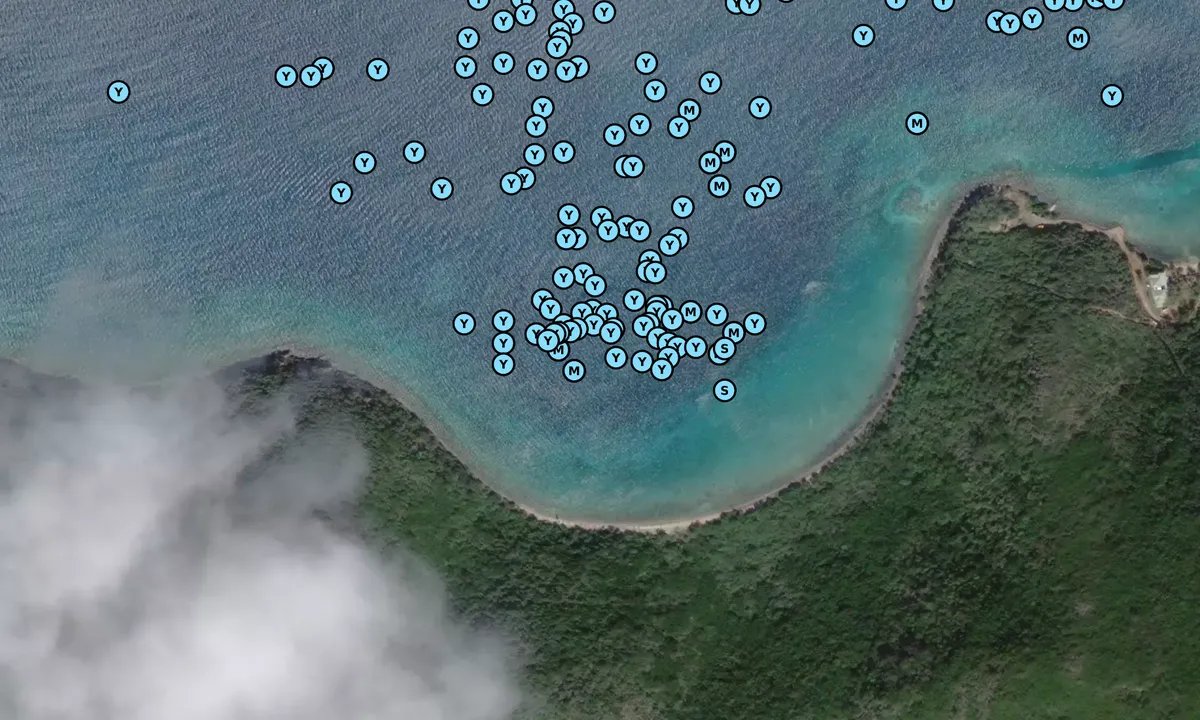 Satelite image of Robin Bay