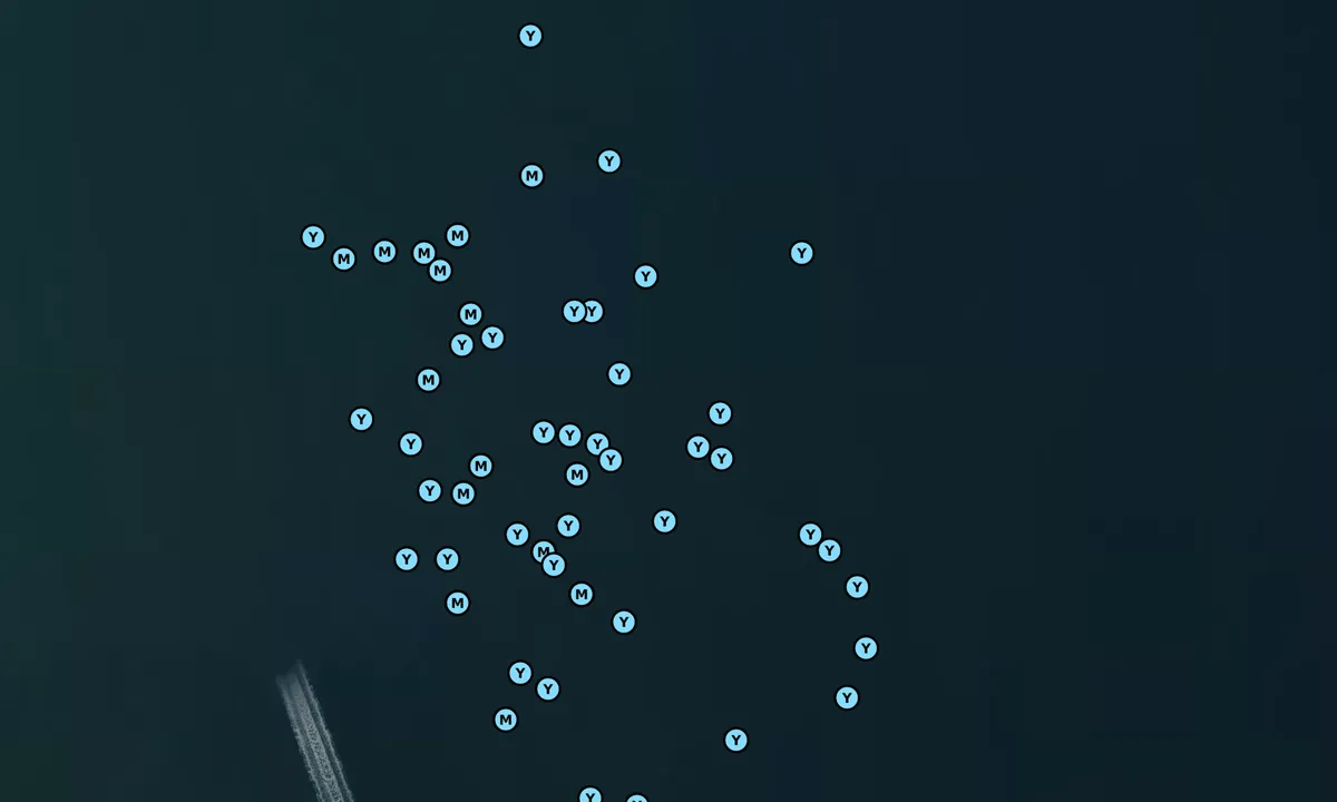 Satelite image of Robins Island - East