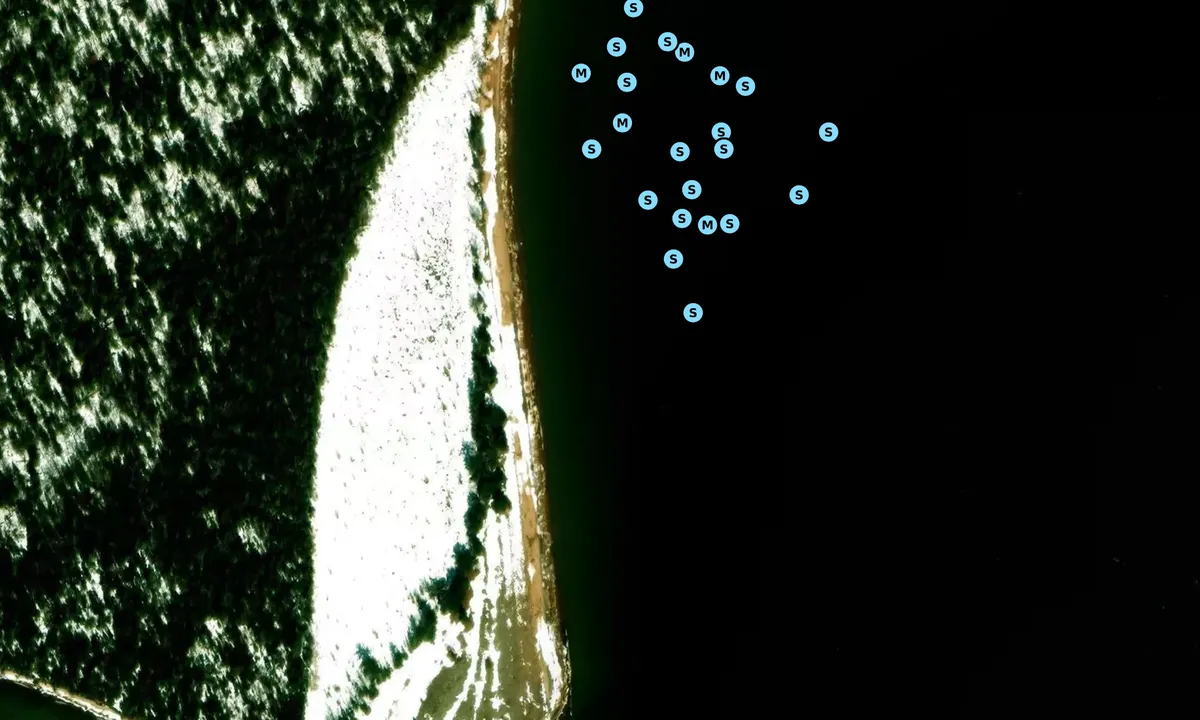 Satelite image of Rocky Island South