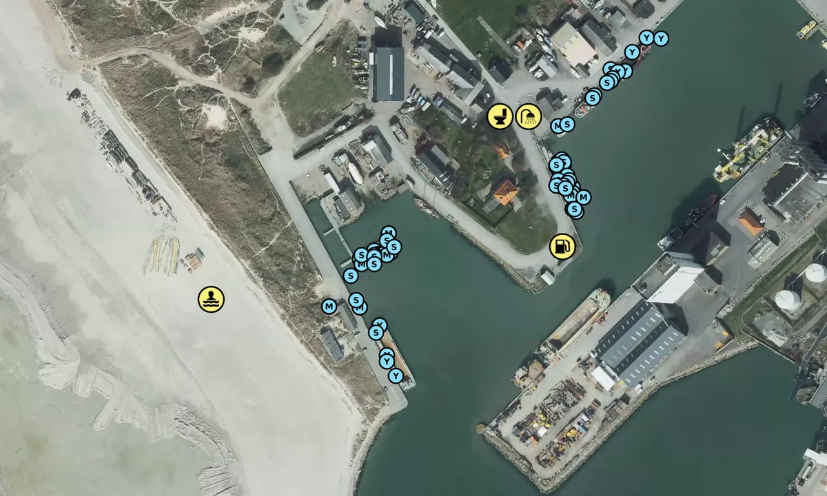 Satelite image of Rødbyhavn