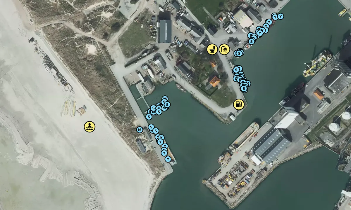 Satelite image of Rødbyhavn