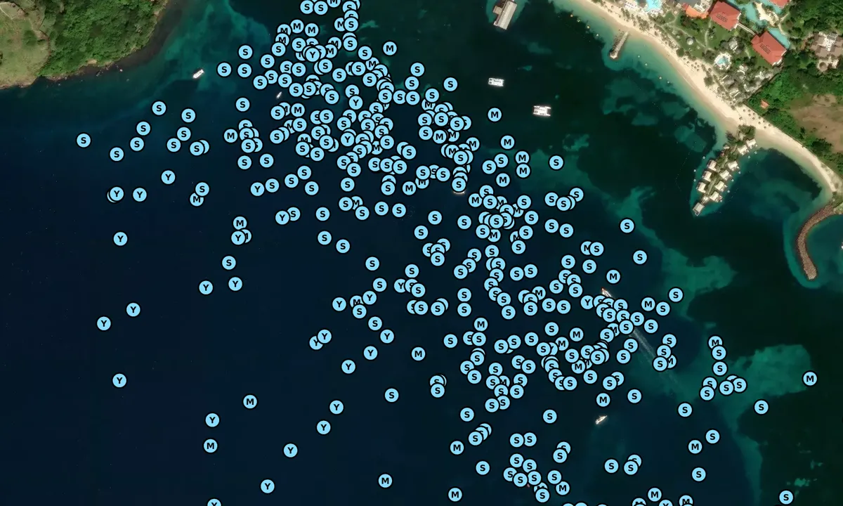 Satelite image of Rodney Bay North