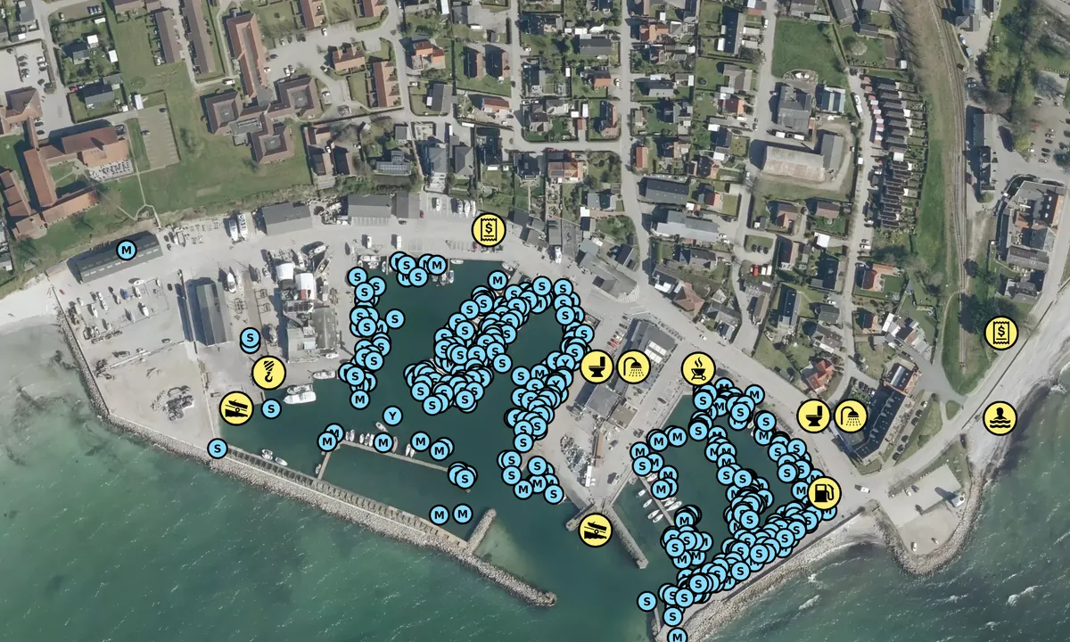 Satelite image of Rødvig Lystbådehavn