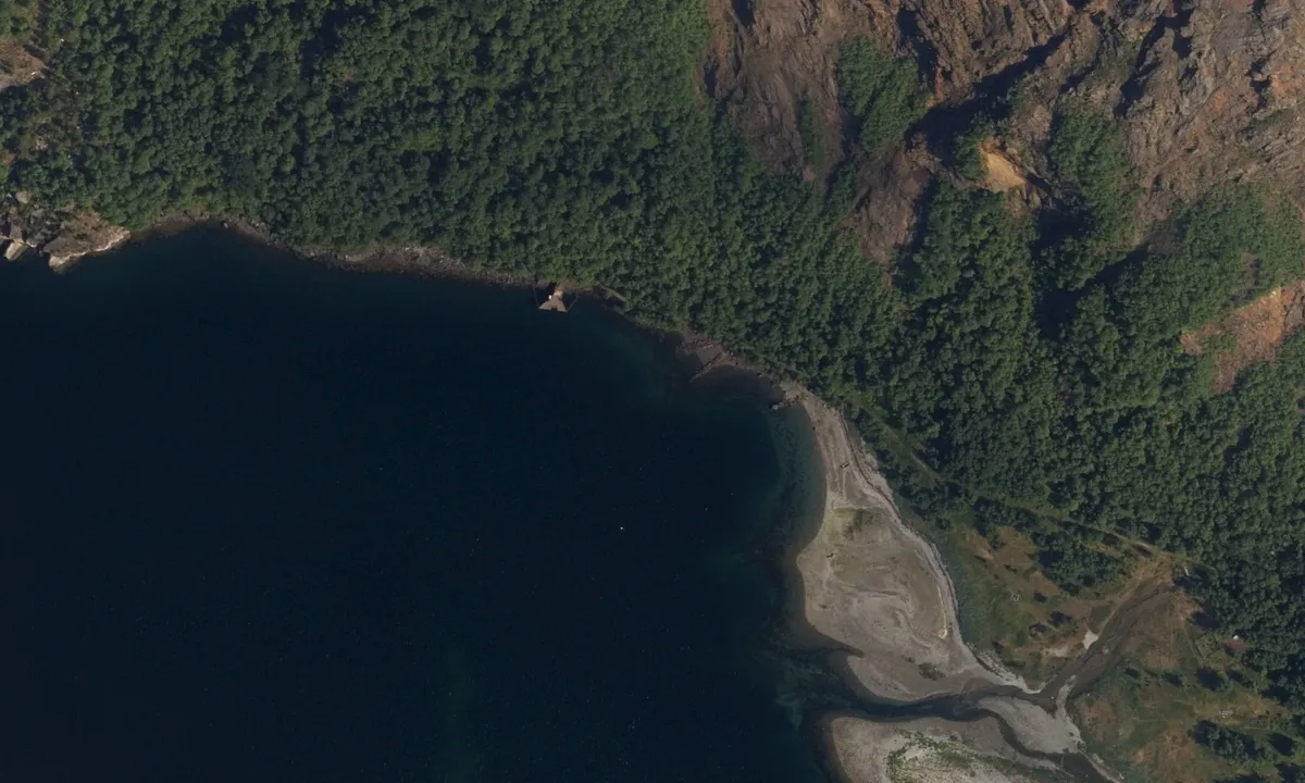Flyfoto av Rombak Narvik