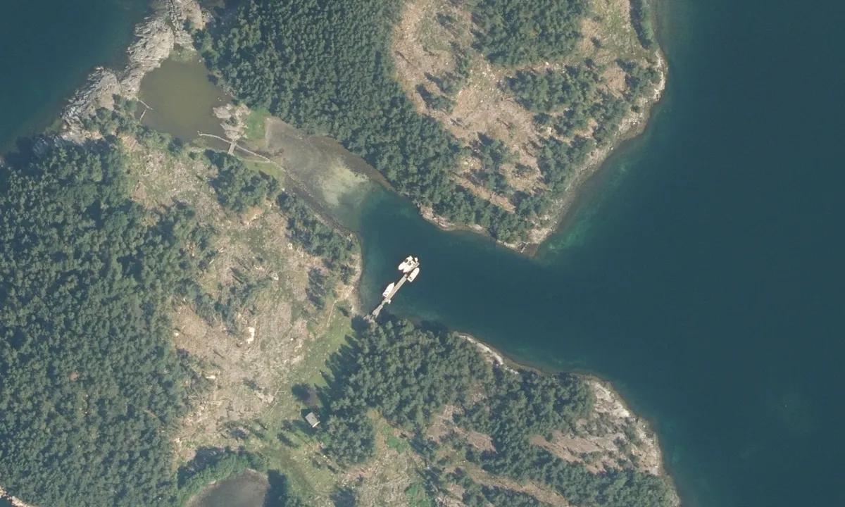 Flyfoto av Romsaøyane - Herøyvadet