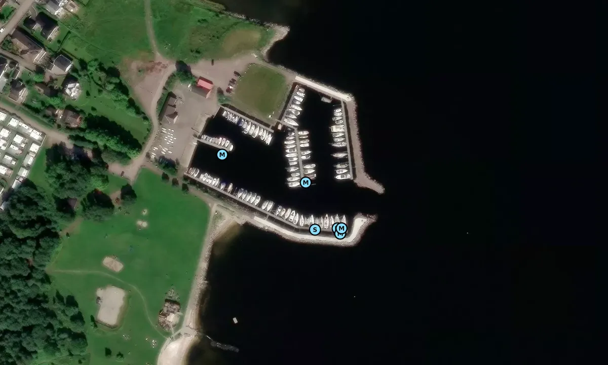 Satelite image of Rørestrand båthavn