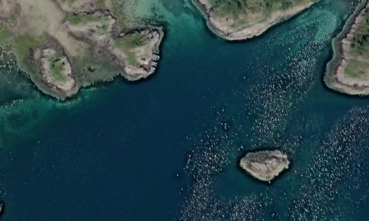 Satelite image of Rørøya