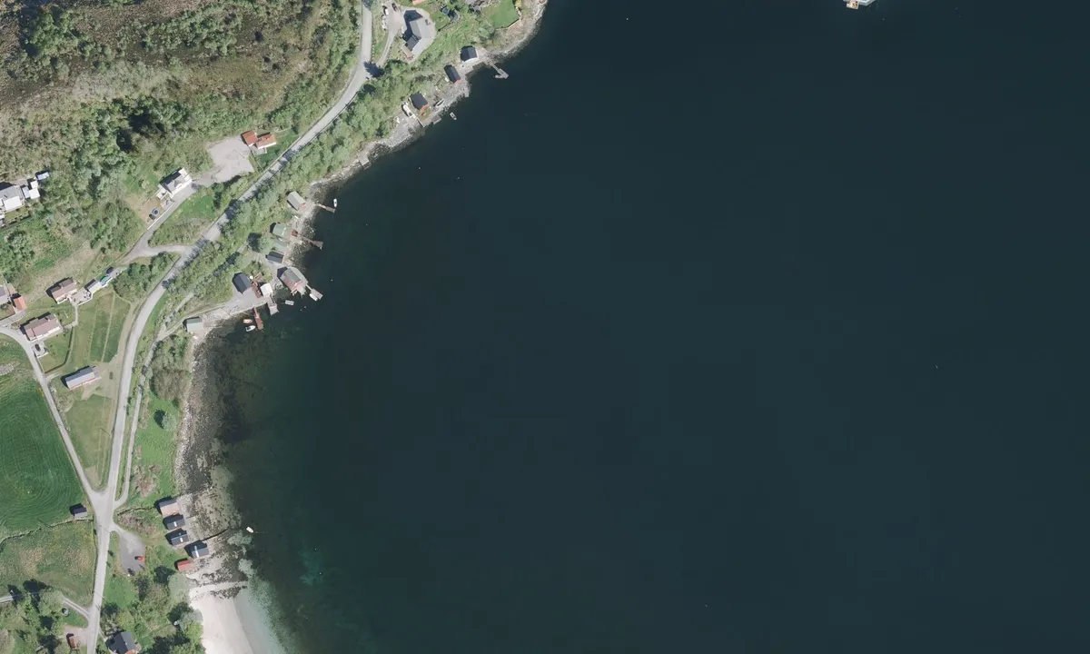 Flyfoto av Røsandbukta