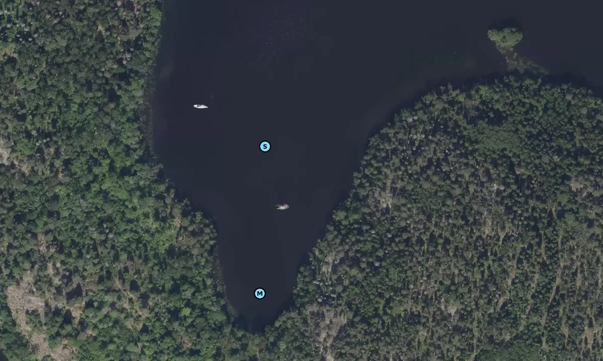 Satelite image of Rosersberg södra viken