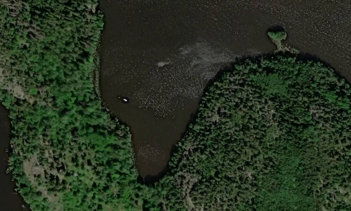 Flyfoto av Rosersberg södra viken
