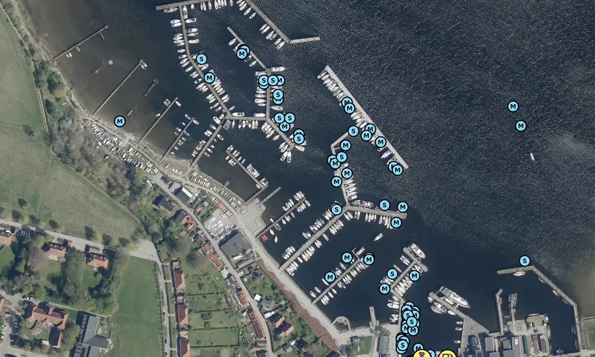 Satelite image of Roskilde Harbour