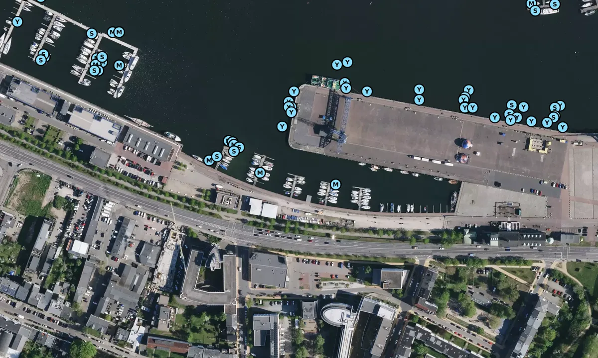 Satelite image of Rostocker Segelverein Citybootshafen e.V.