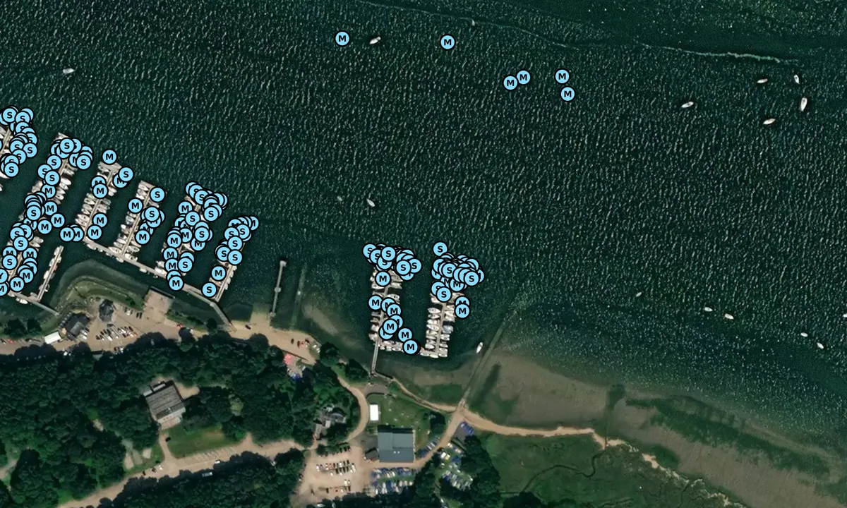 Satelite image of Royal Harwich Yacht Club