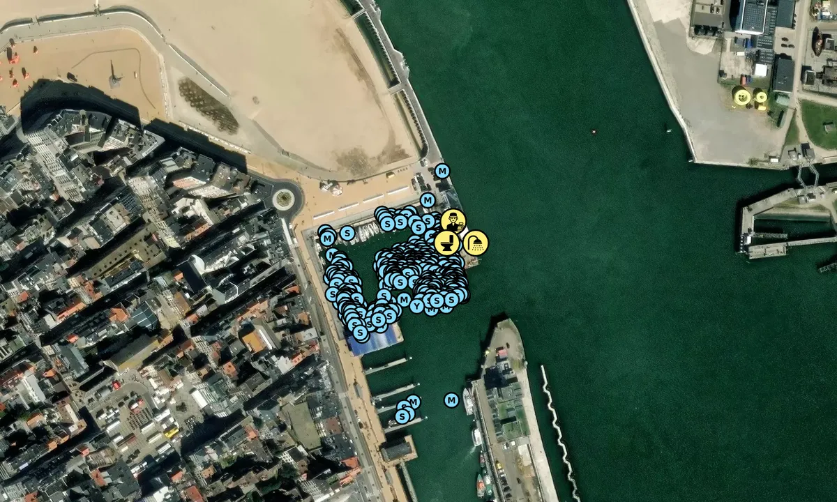 Satelite image of Royal North Sea Yacht Club - Ostend