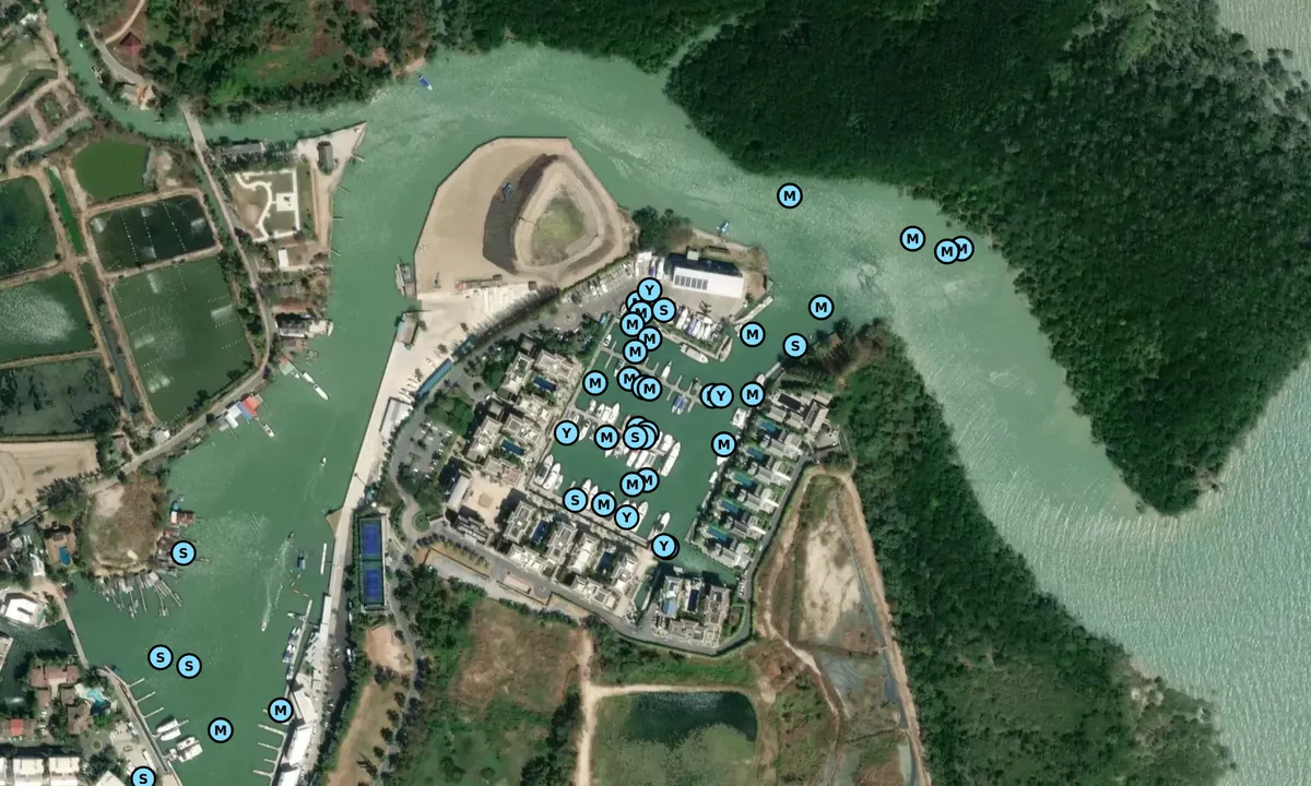 Satelite image of Royal Phuket Marina