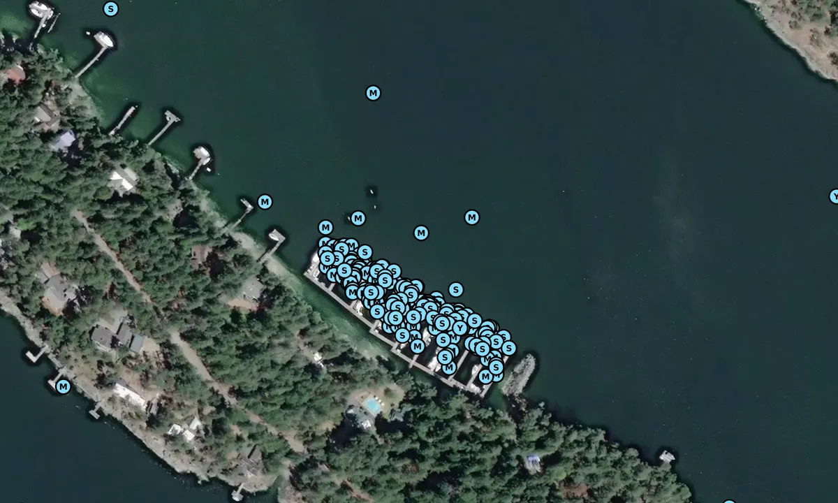 Satelite image of Royal Vancouver Yacht Club - Long Harbour