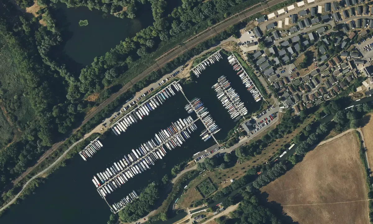 Satelite image of Roydon Marina Village