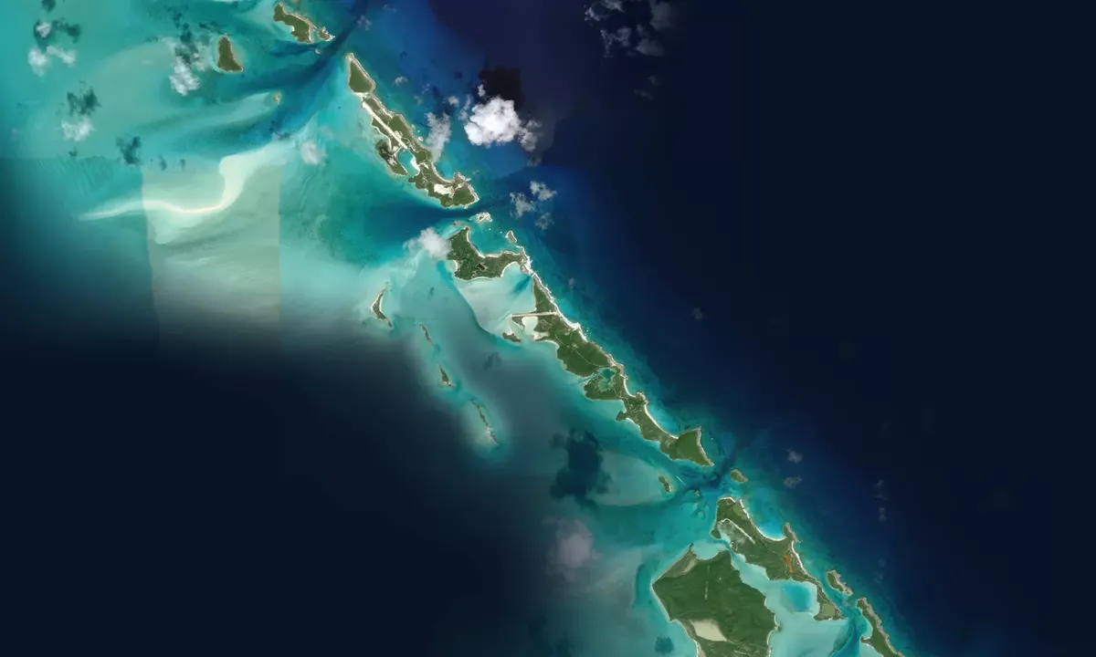 Flyfoto av Rudder Cay - North